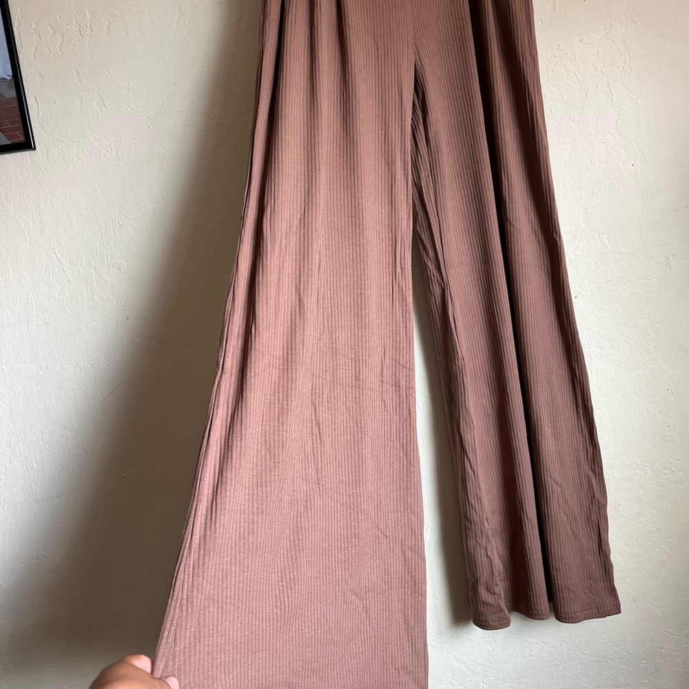 Women's Brown Wide-Leg Pants